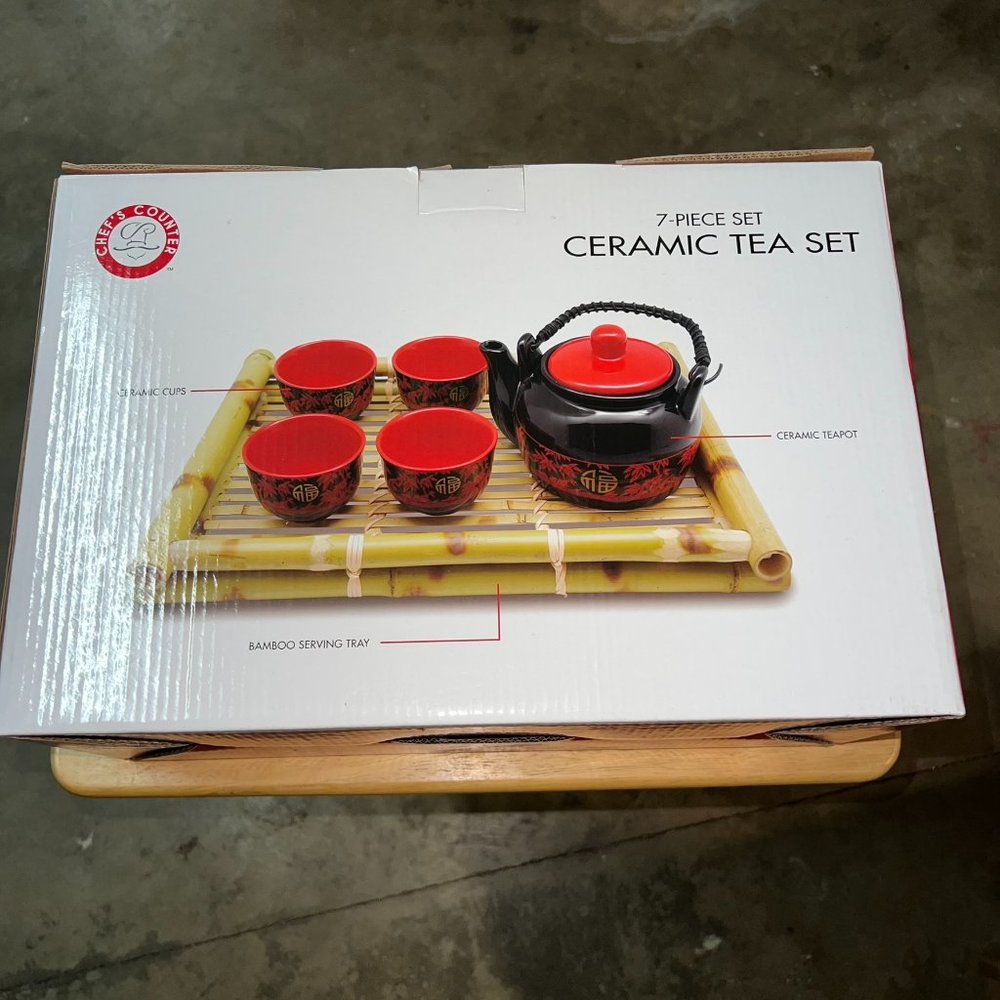 Chef’s Counter 7-Piece Ceramic Tea Set
